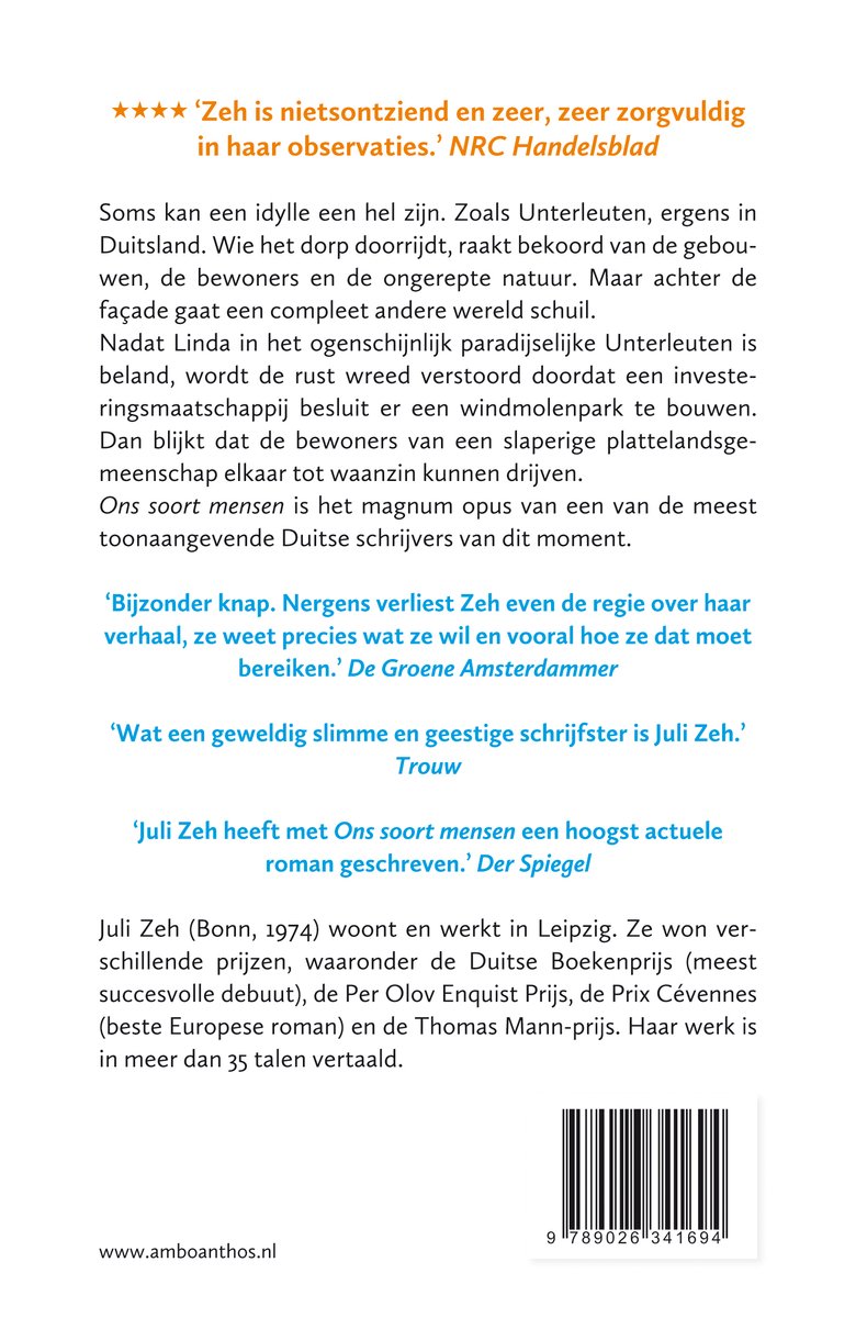 Ons soort mensen - back cover