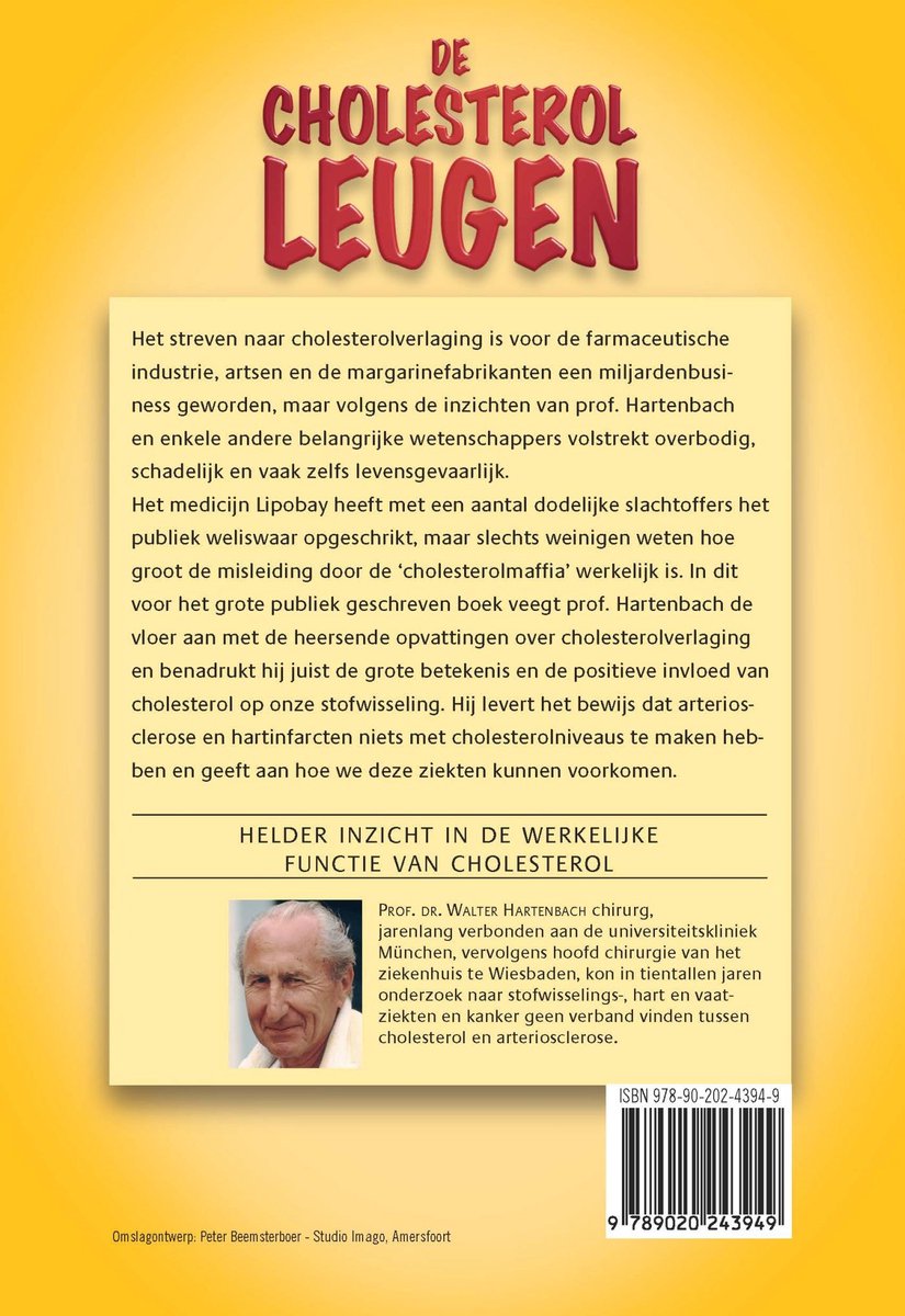 De cholesterol-leugen - back cover