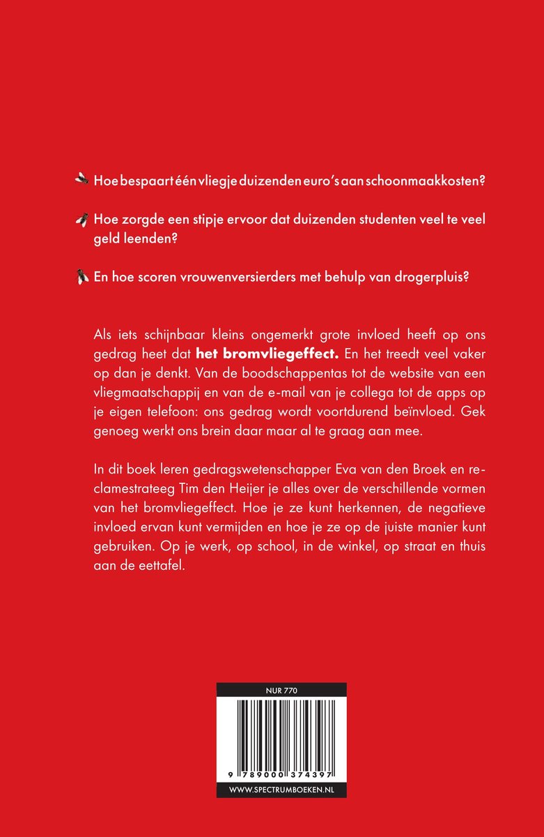 Het bromvliegeffect - back cover