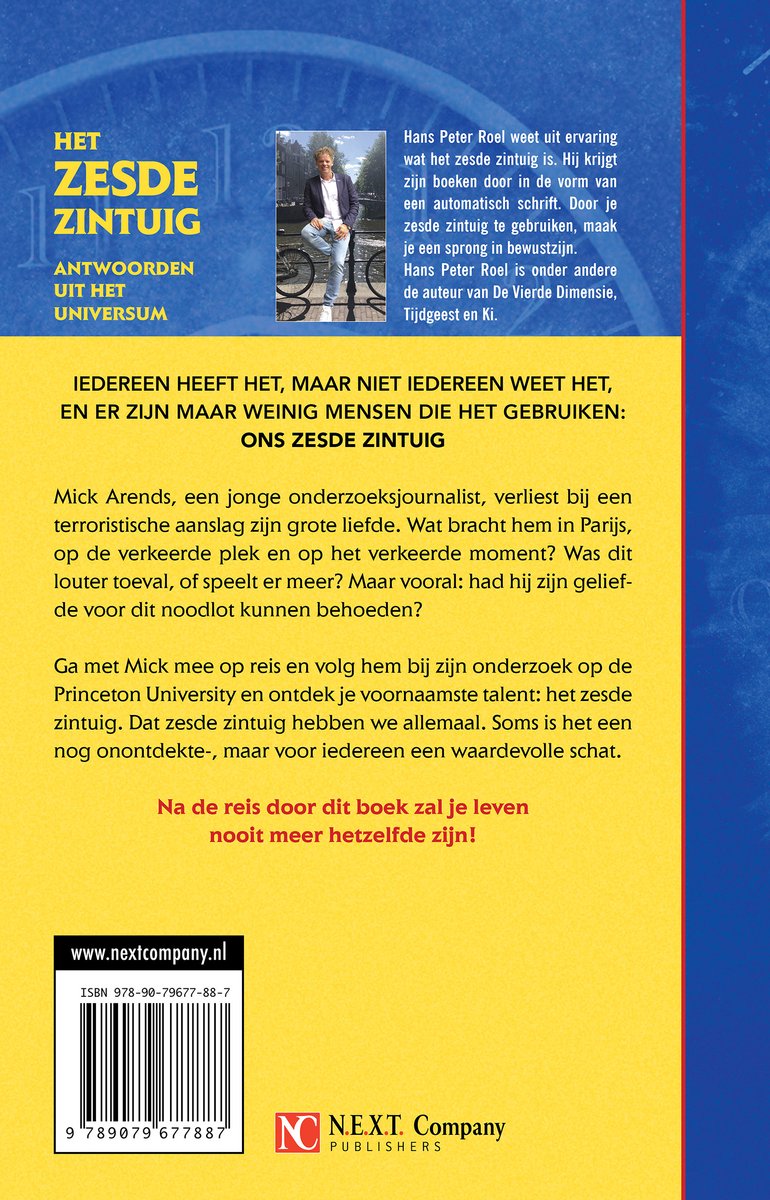 Het zesde zintuig - back cover