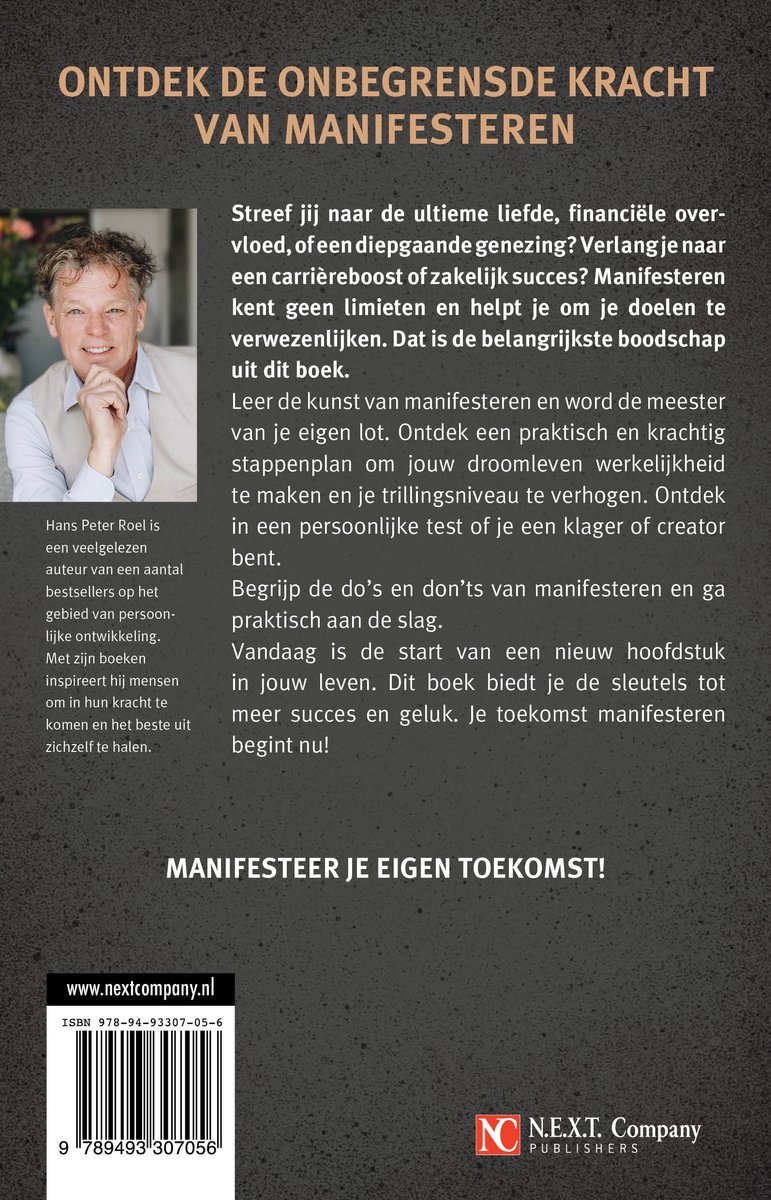 Universiteit van het leven - Manifesteren - back cover