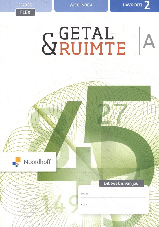 Getal & Ruimte FLEX havo A 2 leerboek - cover