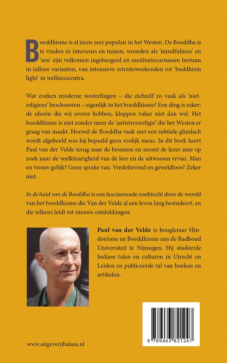 In de huid van de Boeddha - back cover