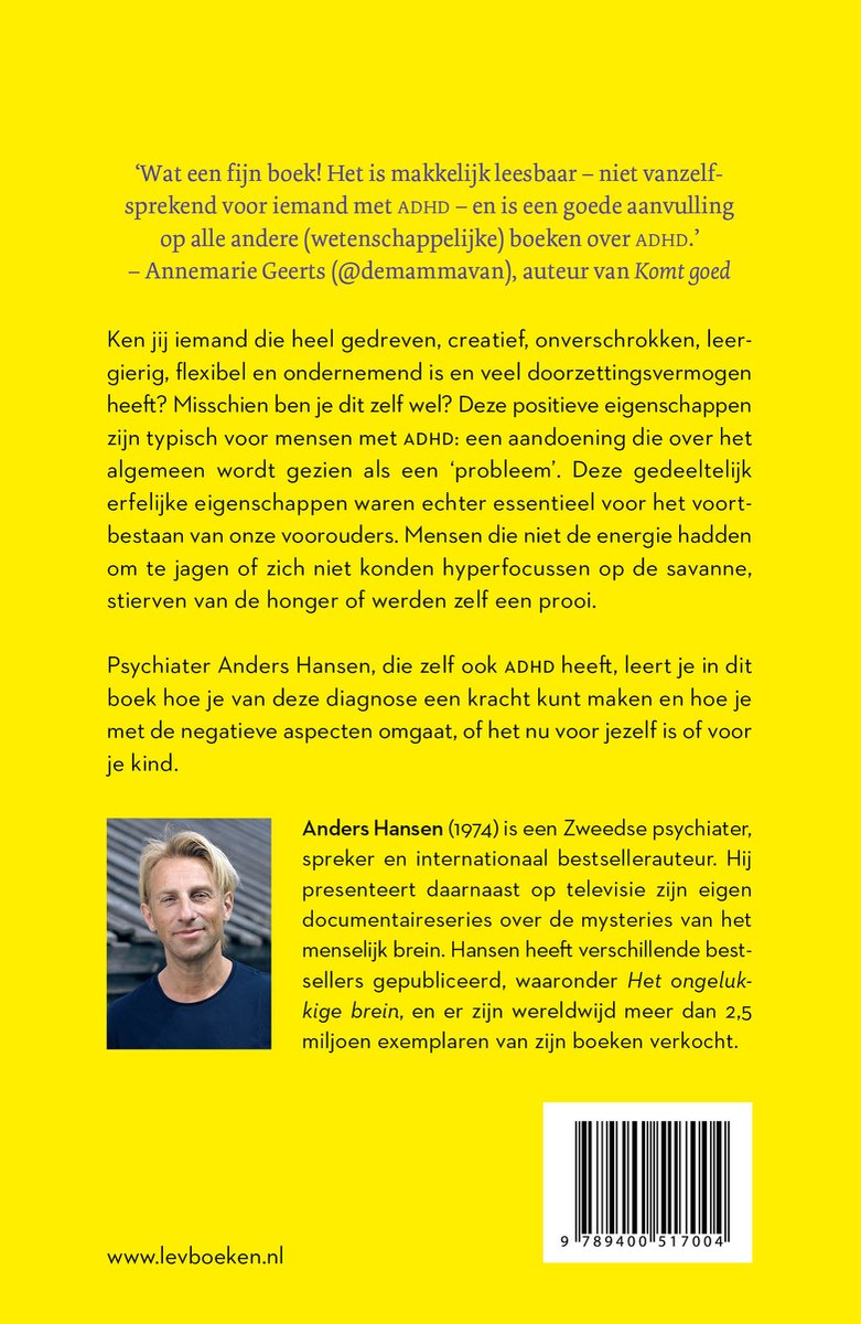 De kracht van ADHD - back cover