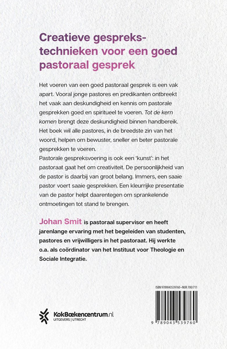 Creatieve gespreks technieken voor een goed pastoraal gesprek. Johan Smit is pastoraal supervisor met jarenlange ervaring.