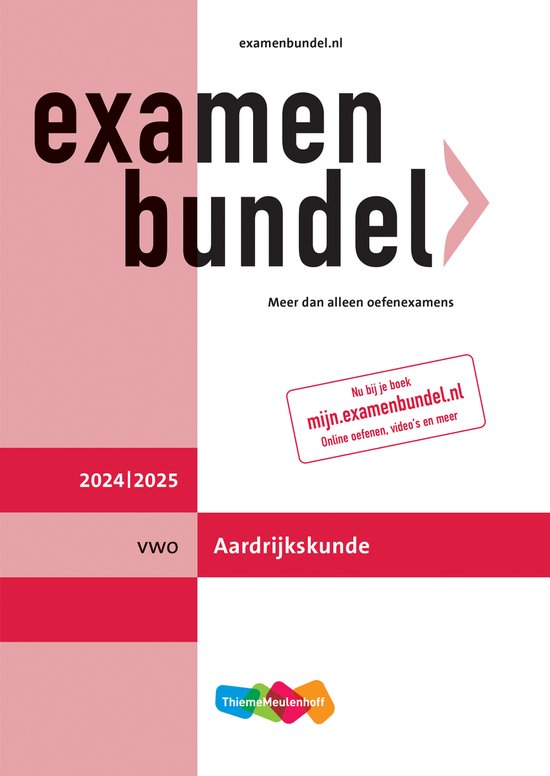 Examenbundel vwo Aardrijkskunde 2024/2025 - cover