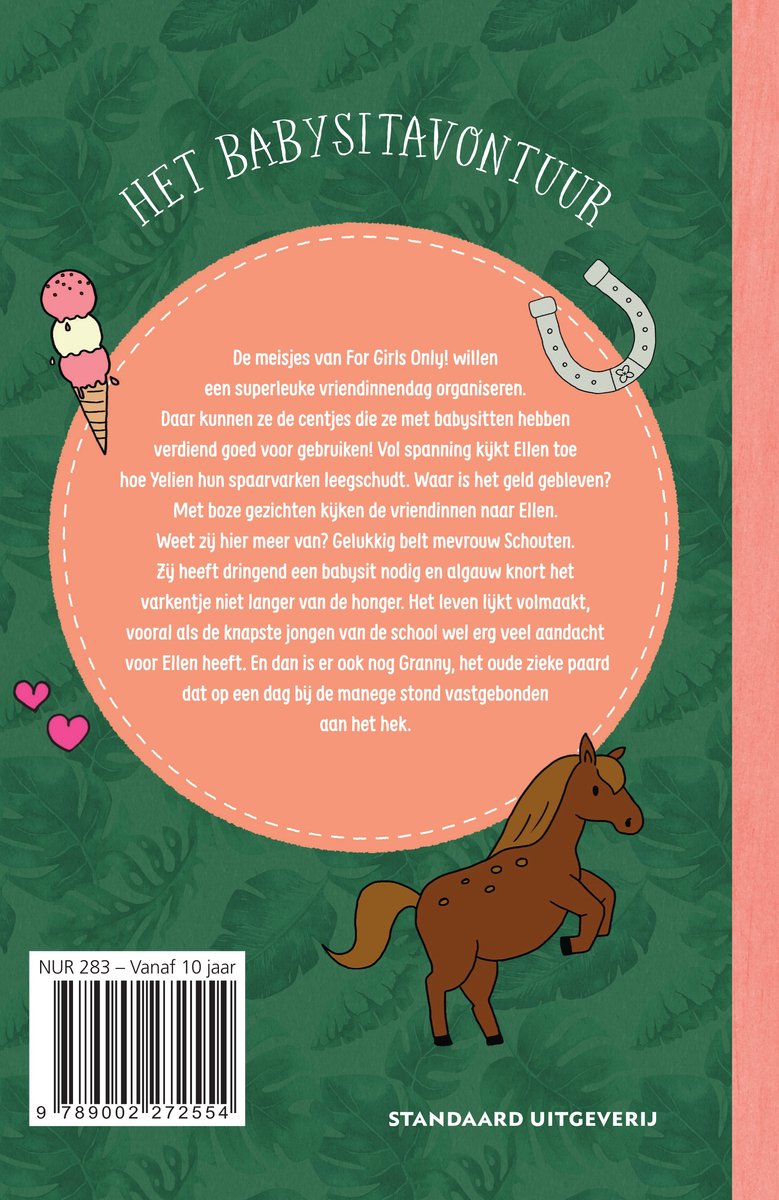 For Girls Only! 1 - Het babysitavontuur - back cover