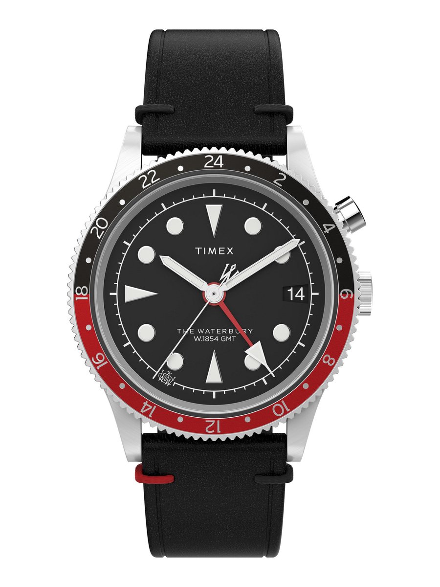 Timex Traditional TW2W22800 Horloge - Leer - Zwart - Ø 40 mm