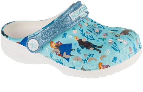 Crocs Frozen Baya Clog Kids, voor meisje, Blauw, Slippers, maat: 34/35