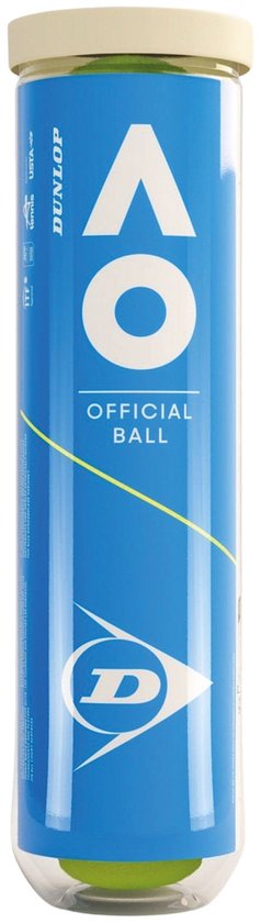Dunlop Australian Open Tennisballen - 4 stuks