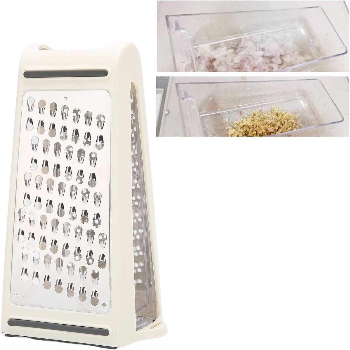Kaasrasp met Container, 2 Schalen, Breed Compatibel Kaasrasp met Container, 2 Schalen, Breed Compatibel