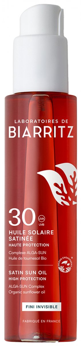 Laboratoires de Biarritz Satin Zonnebrandolie Invisible SPF30 125 ml