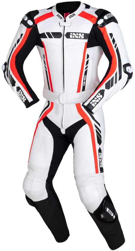 IXS Sport RS-800 1.0 Wit Zwart Rood 2-Delig Motorpak - Maat 50 - Racepak