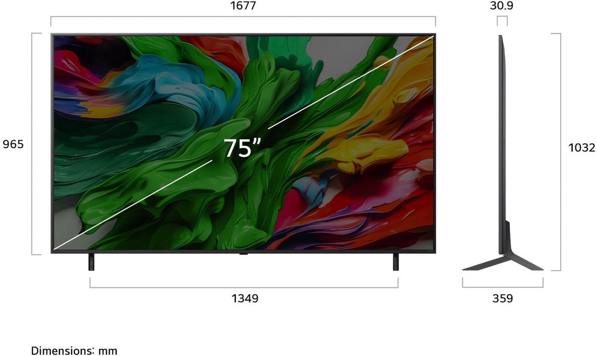 LG 75QNED85A6C 75 inch 4K QNED Evo TV - afbeelding 3