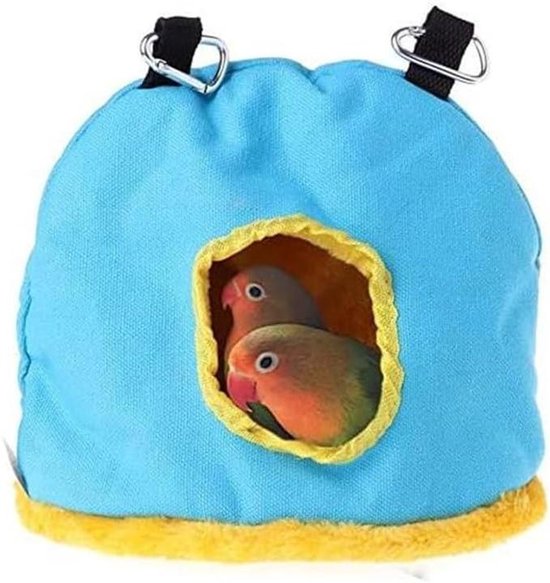 Pluche Vogel Snuggle Hut - Warm Hangend Papegaaibed, Hangmat Zacht Fleece Vogelgrotnest voor