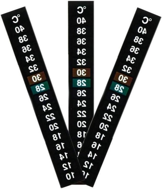 Temperatuur Meter Sticker Stick-on Thermometer - Set van 3 - Voor Vis ...