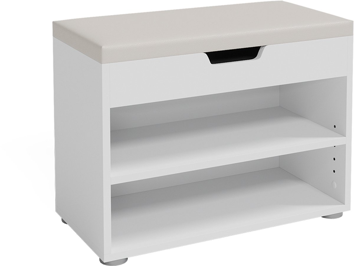 Vicco Rolfe Schoenenbank – 60 x 45 cm Wit