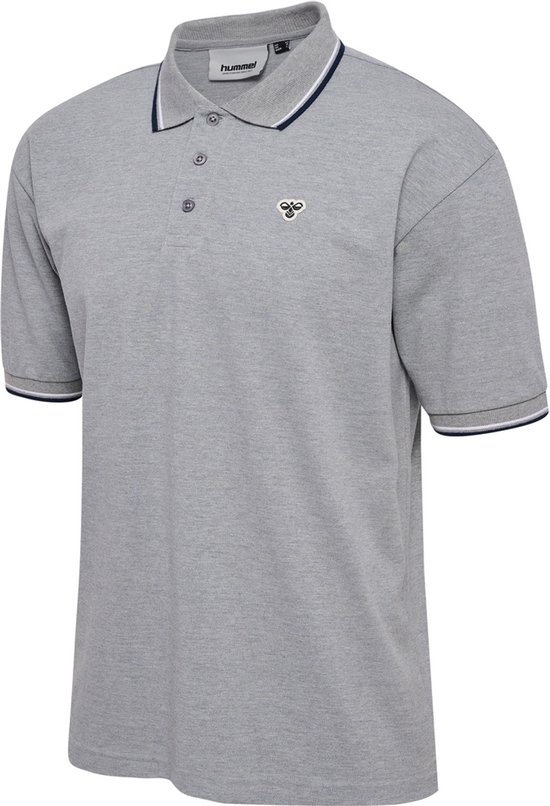 Hummel Poloshirt Hmlloose Polo Shirt S/S Bee Grey Melange-L