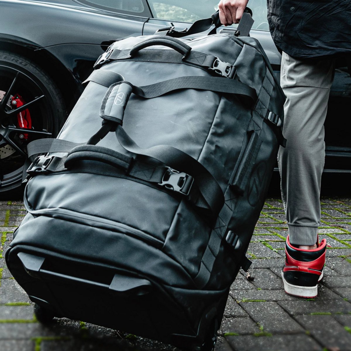Highlander reistas The Trailer Duffel trolley - 100 liter - Zwart
