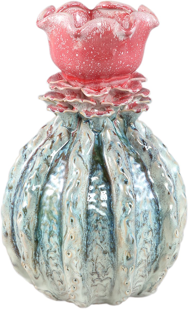PTMD Vaas Tegain - Groen - 21x21x33cm