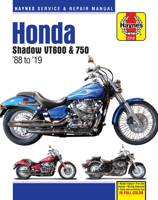 Honda Shadow Vt600 & 750: '88 to '19 - Haynes Service & Repa ... - cover