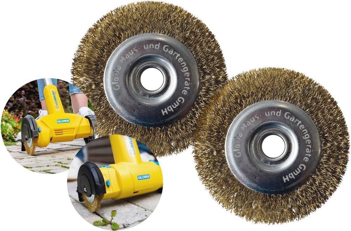 Set van 2 Draadvoegenborstels voor MultiBrush en WeedBrush - Ideaal voor Onkruid- en Vuilverwijdering