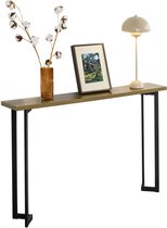 SoBuy Consoletafel Dressoir Bijzettafel – Zwart IJzer / Spaanplaat 120x20x75cm, FSB50-PF – Modern Haltafel