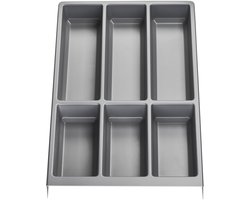 Orga-Box bestekinzet SEPARADO Afzonderlijk zilvergrijs generfd (300 x 474 x 51 mm) Lade-inzet vanaf 40 cm kastbreedte voor bestek