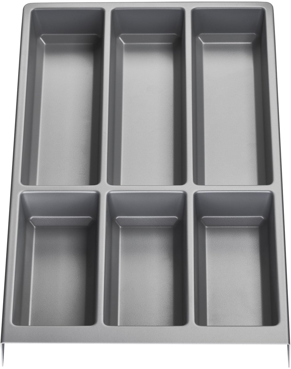 Orga-Box bestekinzet SEPARADO Afzonderlijk zilvergrijs generfd (300 x 474 x 51 mm) Lade-inzet vanaf 40 cm kastbreedte voor bestek