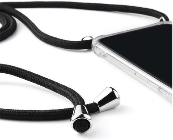 Coque Smartphonica compatible avec Google Pixel 9 Pro XL avec cordon et bumper - Coque arrière en TPU antichoc avec cordon - Transparente compatible avec Google Pixel 9 Pro XL