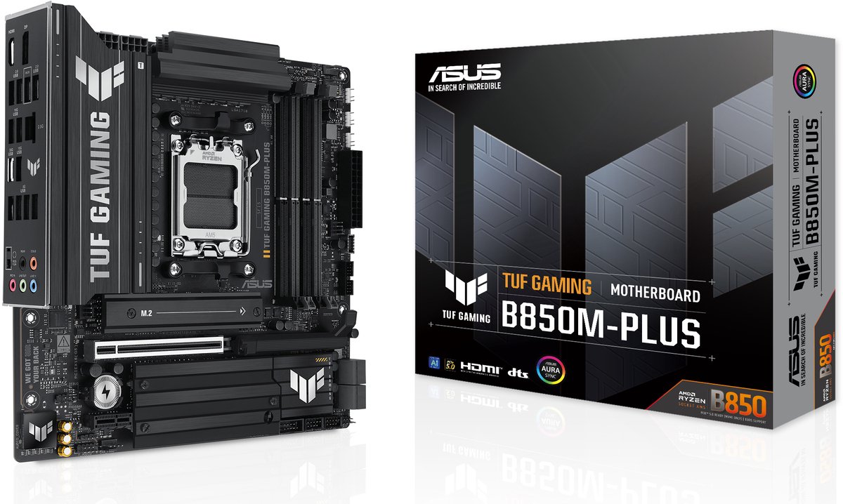 ASUS TUF GAMING B850M-PLUS AMD B850 Socket AM5 micro ATX