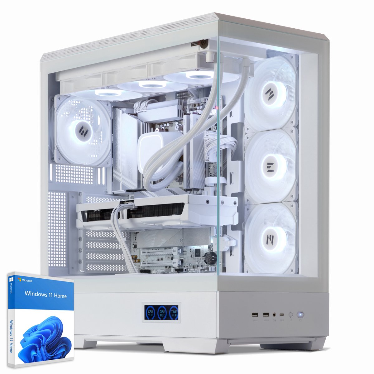 Sedatech Advanced Gaming PC Waterkoeling XL White Edition • AMD Ryzen 9 7900X 12x 4.7GHz • Radeon RX 9070XT • 32Gb DDR5 • 2Tb SSD M.2 • WiFi • Bluetooth, USB C • Windows 11 • Desktop computer