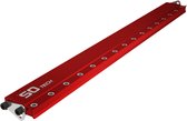 SOTECH Aluminium precisieboormal BS-32-500 (499 x 46,5 x 17 mm) voor gatenrijen met 32 mm gatafstand Plankdragers Bevestigingsplaten