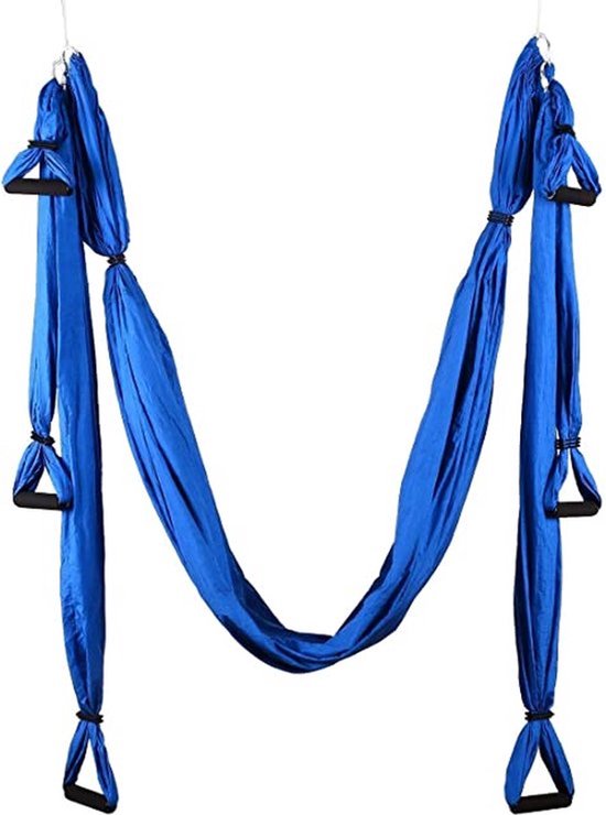 Nixnix® - Yoga hangmat - Blauw - Aerial swing - 3 handgrepen tot 300kg