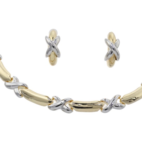 Behave – Parure de bijoux – Bicolore – Couleur or Couleur argent – ​​Elegant – Sans nickel