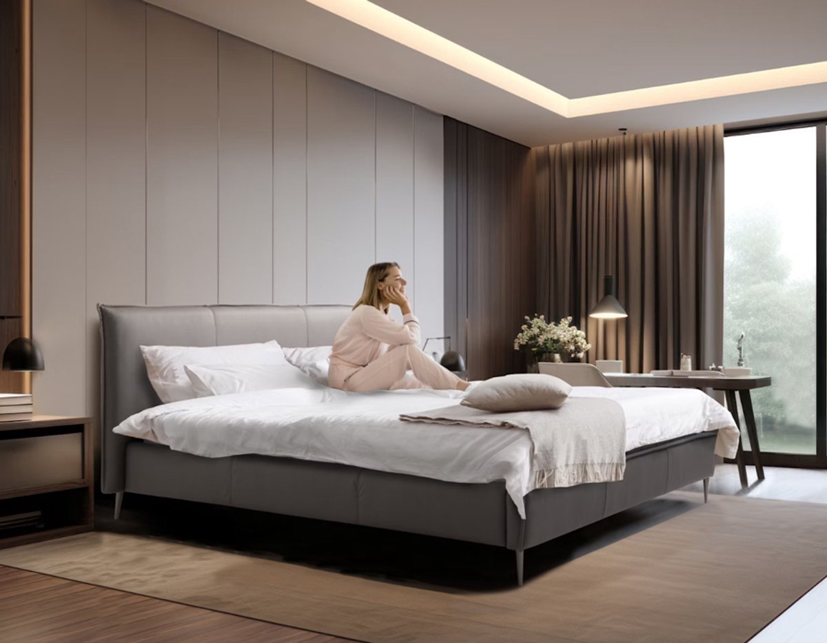 Deseo Aurora Bed - Nevada Fog 140x200 Cm
