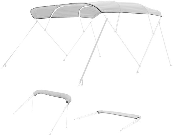 Bimini Top Afdekzeil 1.22x1.52 M Afdekzeil Zonnekap Boot Blauw P 010639745290
