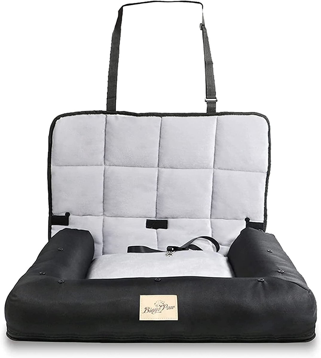 TRANKIELO® – Deluxe Hondenautostoel voor Grote Honden, Waterdicht en Antislip, 3-in-1 Veiligheidssysteem