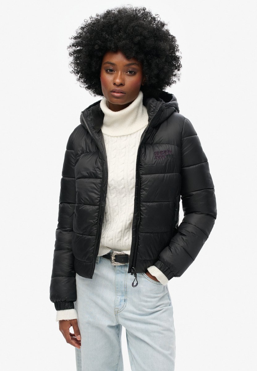 Superdry Sports pufferbomberjack Dames Gewatteerde jassen Zwart