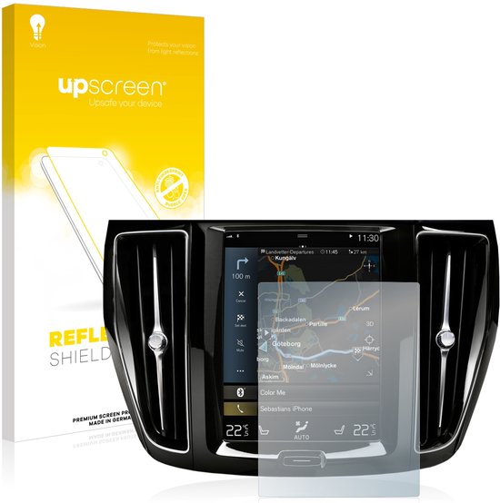 upscreen - Protection d'écran pour Volvo S60 Sensus Connect 2020 - Film de protection mat antireflet