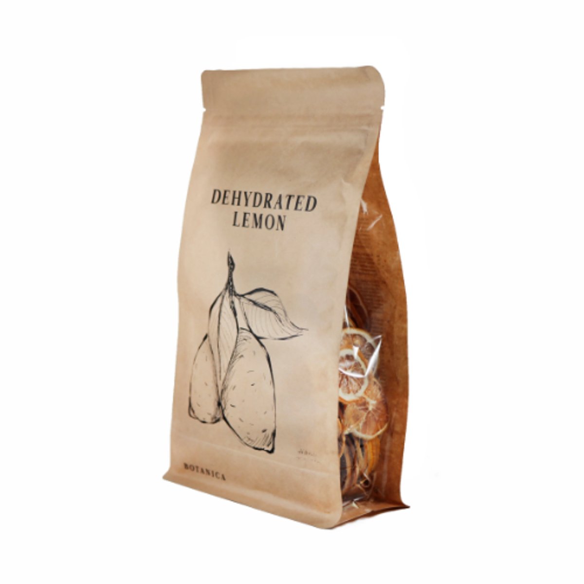 BOTANICA Gedroogde Citroen Schijfjes 100 g - 100% natuurlijk – Garnering voor Gin Tonic, Cocktails & Desserts – Premium gedroogd fruit van Belgisch Bedrijf