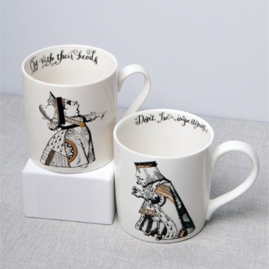 Mug Lifetime Alice au Pays des Merveilles 350 ml Porcelaine 2 Pièces