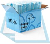 Jake and Jacky 240 Tapis de dressage Puppy 60 x 90 cm - avec bande adhésive - Apprentissage de la propreté pour chien - Toilette pour chien - Extra Groot