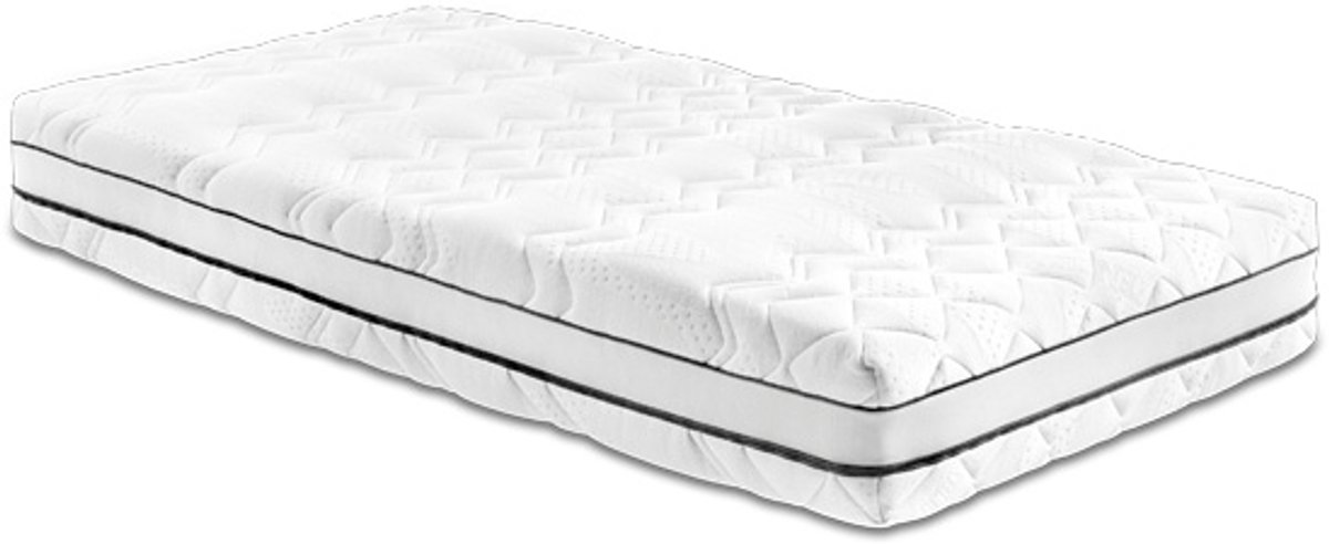 MDplus H2 Matras - 90x220 - 25 cm dik - Anti-Allergie - Afritsbare en wasbare hoes