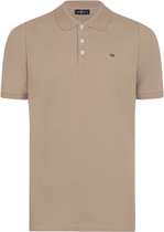 Jimmy Sanders Polo Shirt Korte Mouw Katoenen Pique Heren Beige - Xl