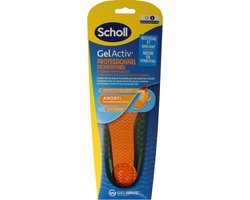 Scholl GelActiv Inlegzolen Professioneel - Zolen voor Werkschoenen en Laarzen - Large - Dempende Zooltjes Schoenen Maat 41 tot 46,5 - GelWave Technologie - 1 Paar
