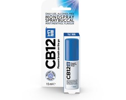 CB12 Mondspray - Directe en langdurige frisse adem - Alcoholvrij - Mentholsmaak - Handig voor onderweg - 15 ml