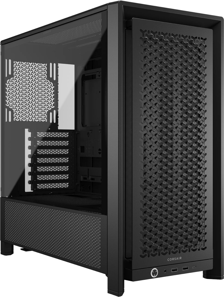 Corsair FRAME 4000D tower behuizing 2x USB-A | 1x USB-C | Tempered Glass
