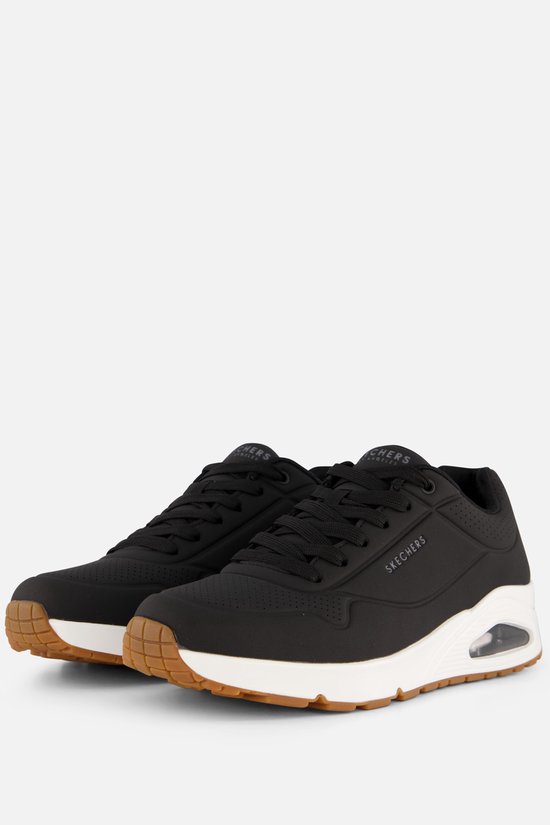 Skechers Uno - Stand On Air - Heren Sneakers - Zwart