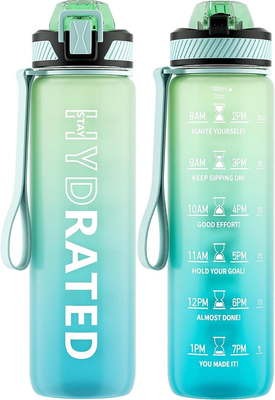 Kambukka Lagoon Drinkfles 750ml - Clear met geïntegreerd rietje